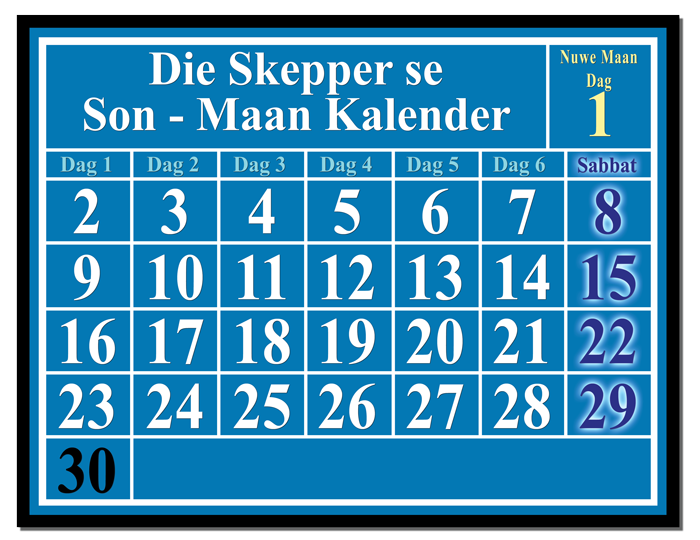 Die Skepper se Son-Maan Kalender