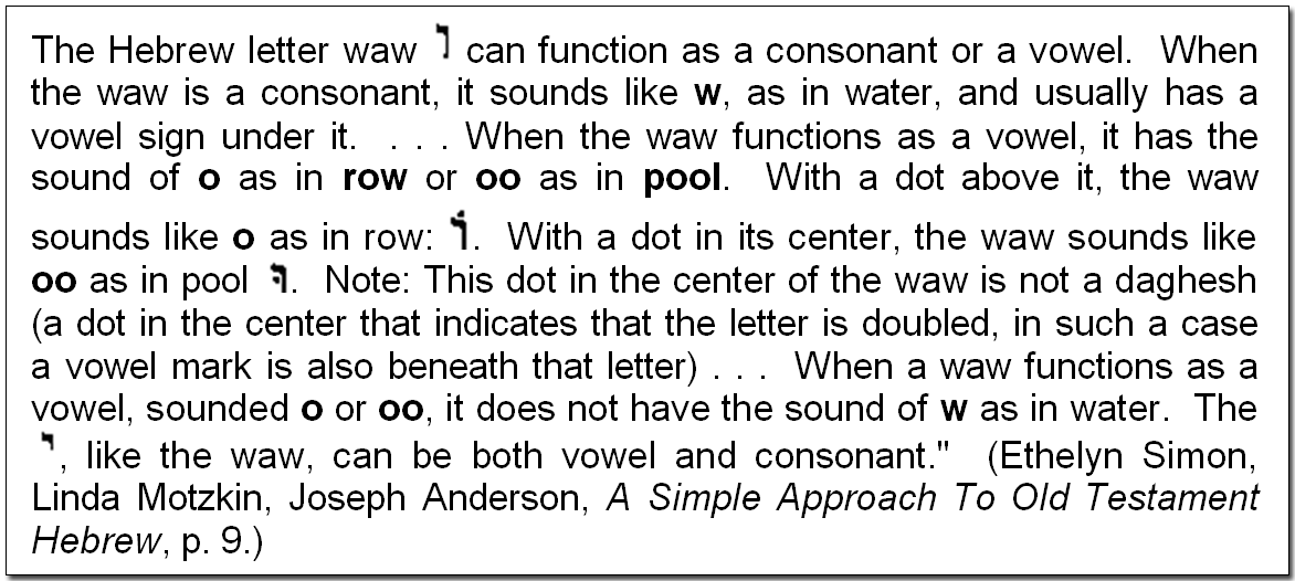 Why do you use a W instead of a V in “Yahuwah”? image