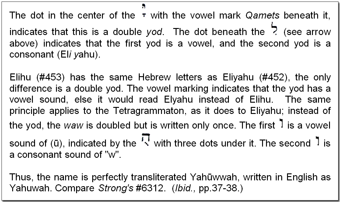 Why do you use a W instead of a V in “Yahuwah”? image