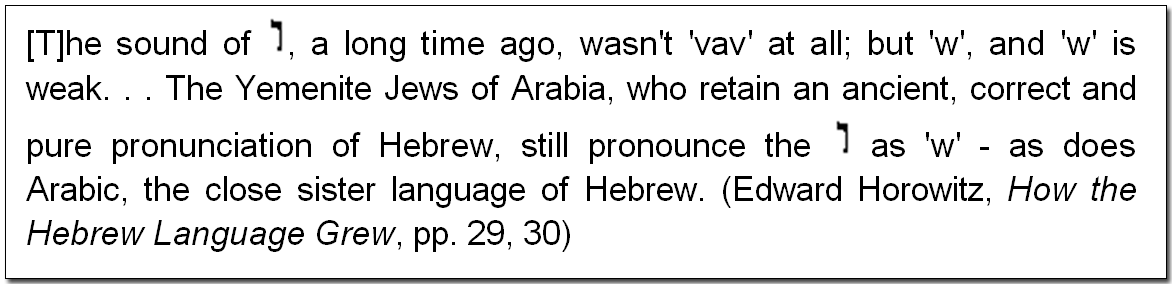Why do you use a W instead of a V in “Yahuwah”? image