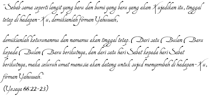 Yesaya 66:22-23