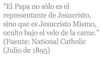 Pésimas proclamaciones papales | directamente de la boca de la Ramera image