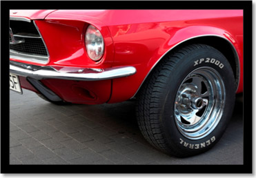 mustang rojo