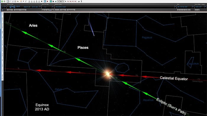 vernal equinox, 2013 AD