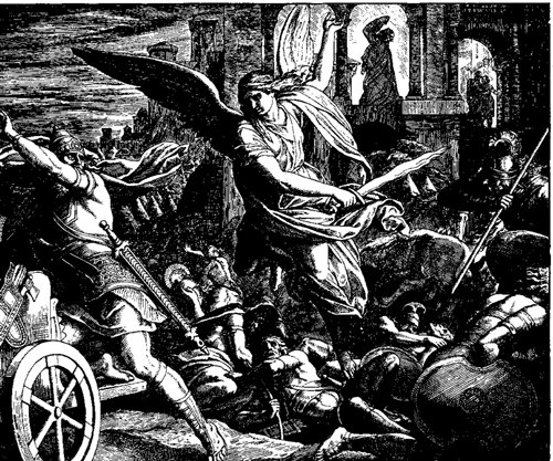 Gravură în lemn pentru Die Bibel din Bildern, 1860