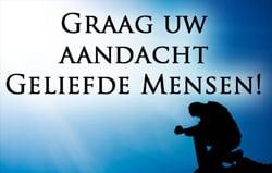 Graag Uw Aandacht Geliefde Mensen