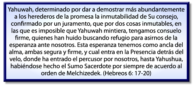 Hebreos 6: 17-20