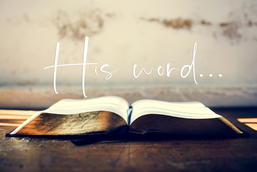 his word
