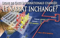Ligne de Date Internationale changée: Le Sabbat inchangé?