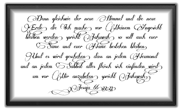 Isaiah 66:22-23 (Deutch)