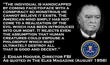 John Edgar Hoover - Elks Magazine Quote