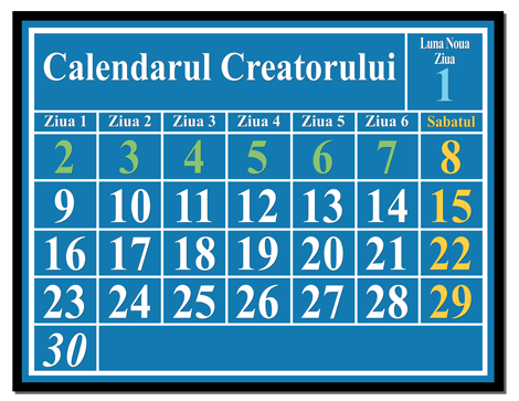 Calendarul Creatorului  luni-solar calendar