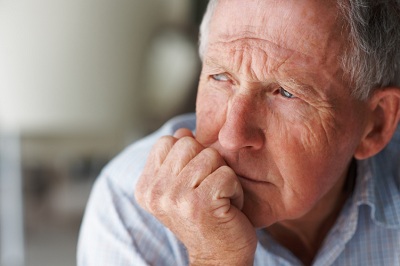 man deep in thought