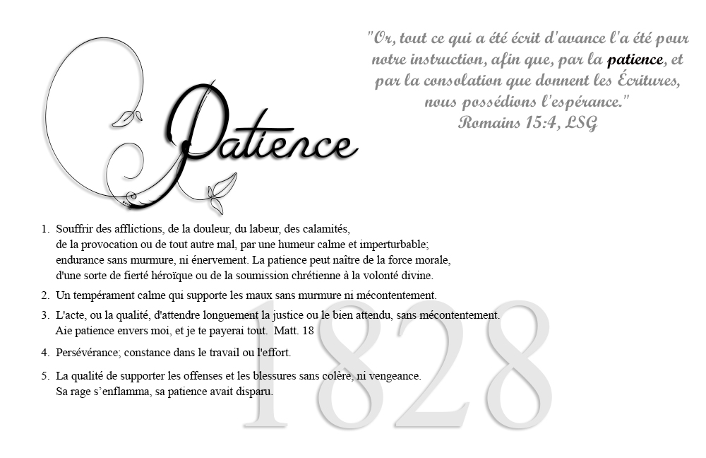 définition de la patience