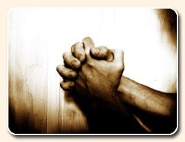 clasped hands