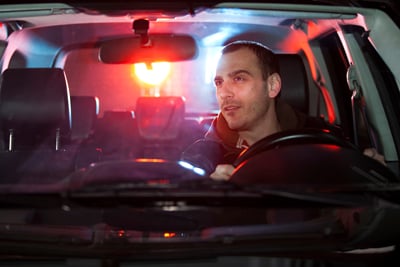Verkehrskontrolle: Ein Raser wird angehalten.
