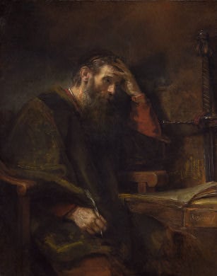 Rembrandts Gemälde des Apostels Paulus Rembrandts Gemälde des Apostels Paulus