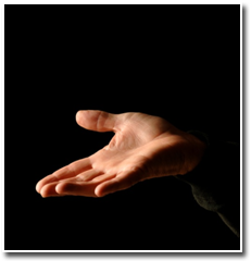 öppen hand