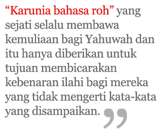 Berbahasa Roh kutipan