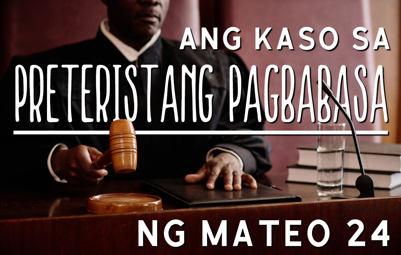 Ang Kaso Para Sa Preteristang Pagbabasa Ng Mateo 24
