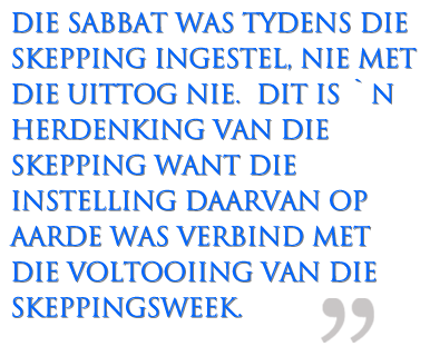 Die Sabbat | Deel 2 – Vir Ewig & Altyd image