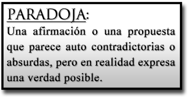 Definición de "paradoja"