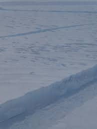 The Ice wall filmed by Admiral Byrd during his expedition before the lies began.