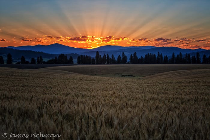 sunset on a beautiful mountain horizon (Image used by permission of James Richman)