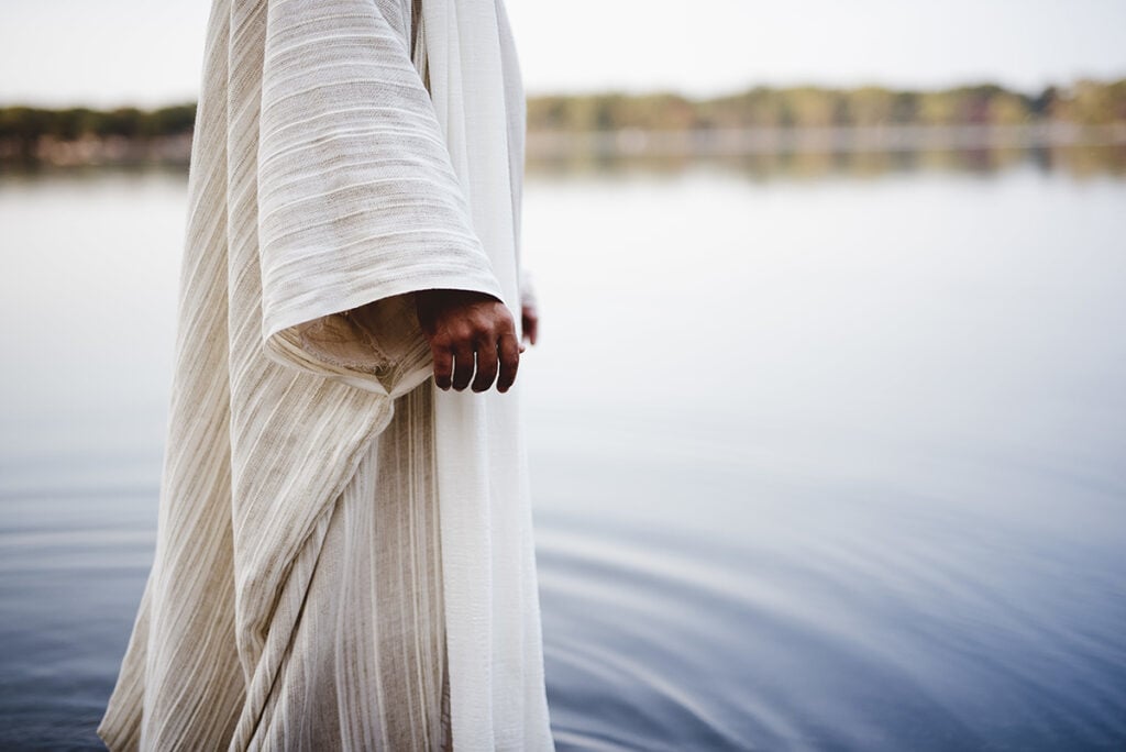 Christ walking on water