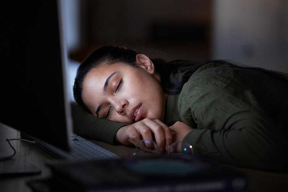 woman sleeping