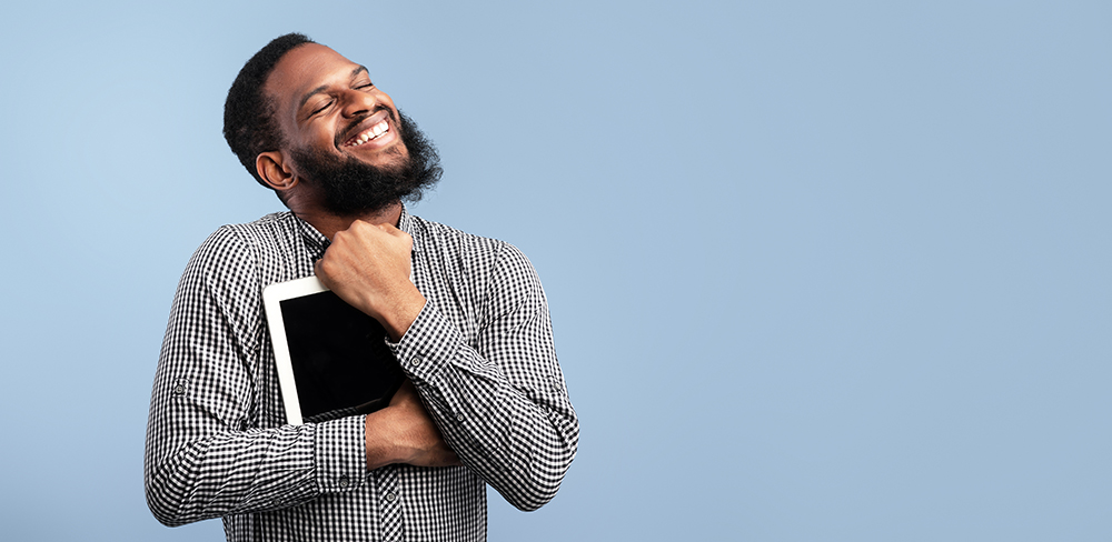 Smiling african american 