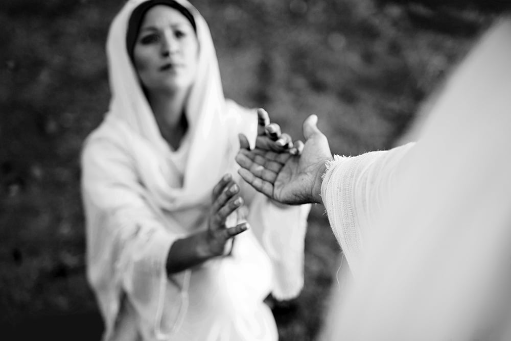 woman and christ