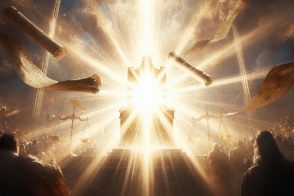 Yahuwah, judge of all, seated upon His throne