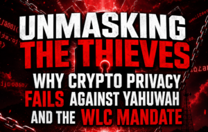 Unmasking the Thieves: Why Crypto Privacy Fails Against Yahuwah and the WLC Mandate