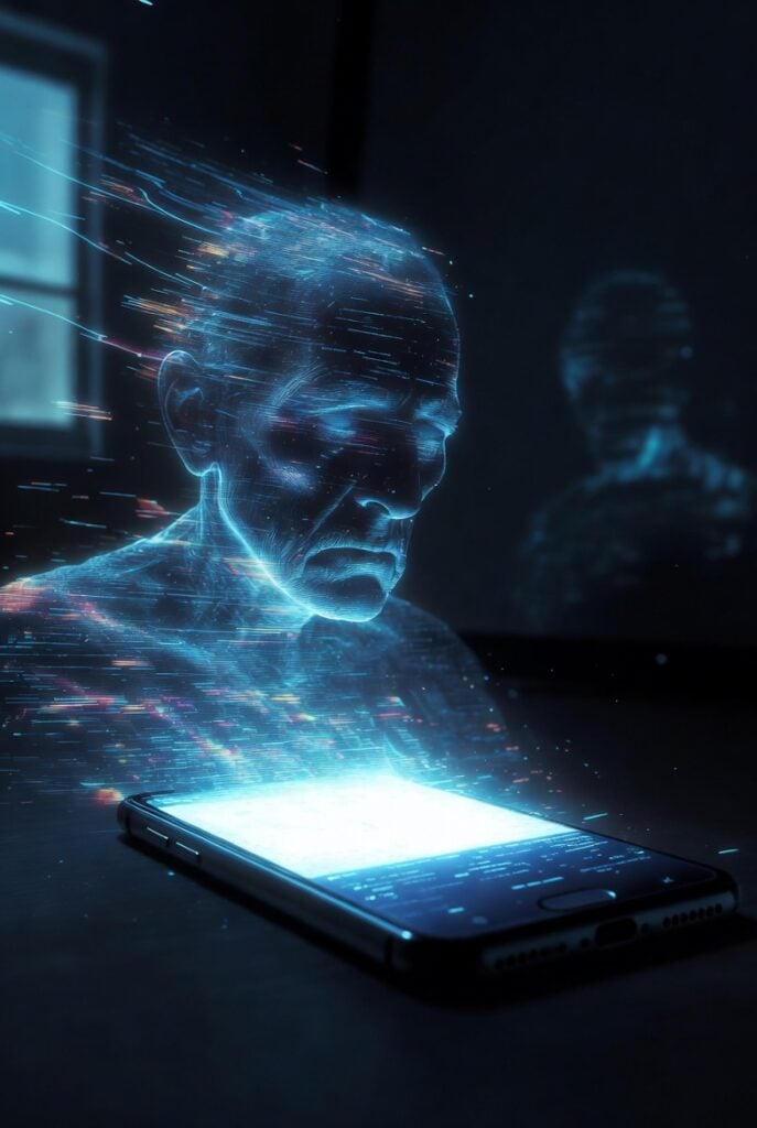 Digital likeness of a deceased man