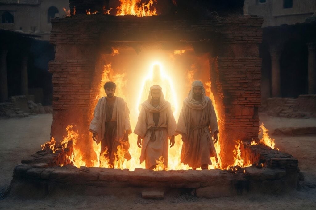 Shadrach, Meshach, and Abednego in Fiery Furnace