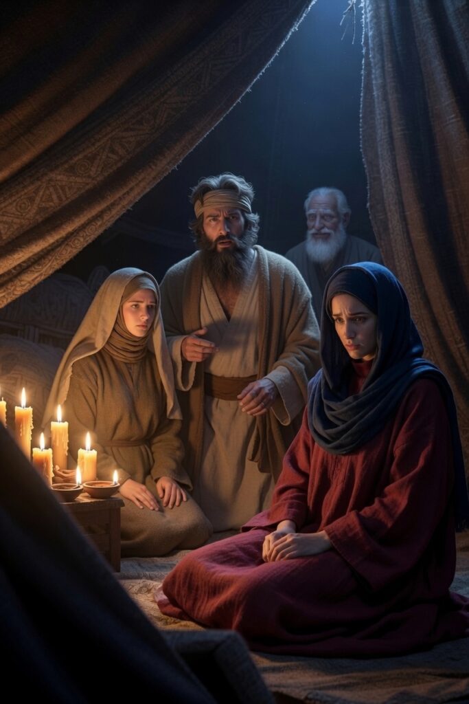 Jacob, Laban, Leah, and Rachel
