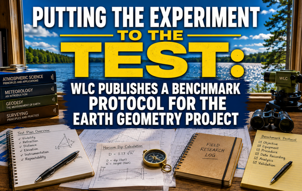 Putting the Experiment to the Test: WLC Publishes a Benchmark Protocol for the Earth Geometry Project