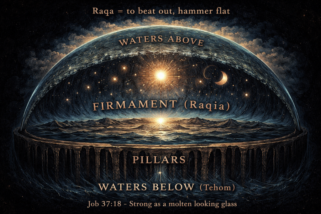 Firmament over the Flat Earth