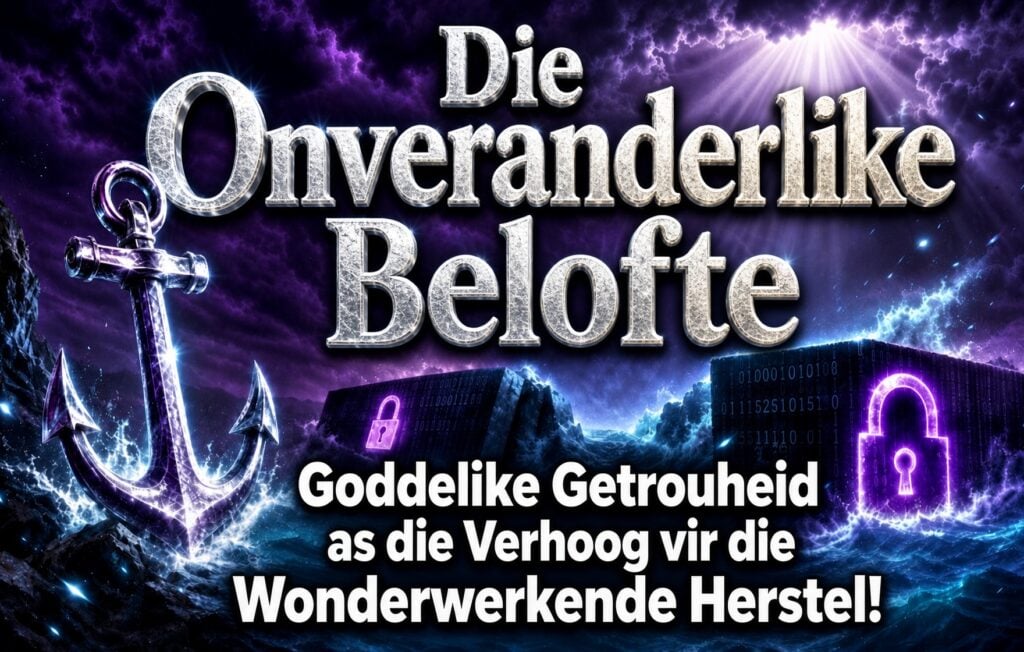 Die Onveranderlike Belofte: Goddelike Getrouheid as die Verhoog vir die Wonderwerkende Herstel!