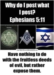 Why do I post what I post? Answer: Ephesians 5:11