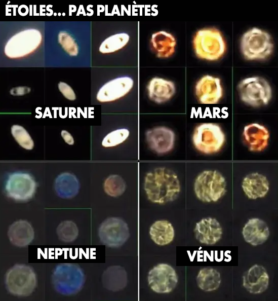 Étoiles, pas planètes