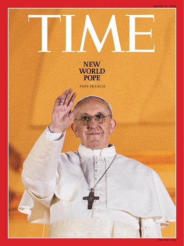 Pope Francis on the cover of Time Magazine