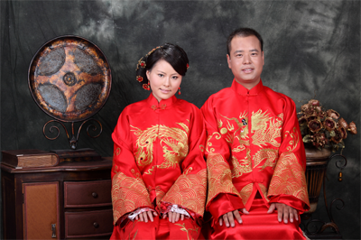 Couple de mariés chinois