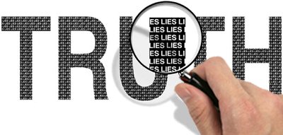 verdade misturada com mentiras