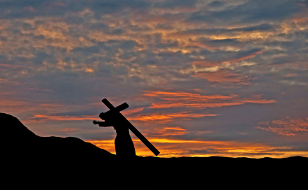 carrying a cross