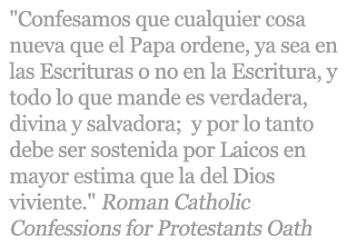 Roman Catholic Confessions for Protestants Oath Quote