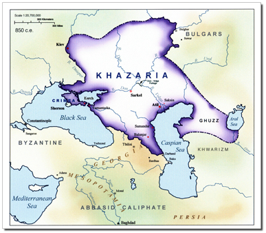 Khazarian Empire at the height of its power.