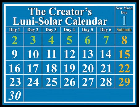 The Creator's Luni-Solar Calendar