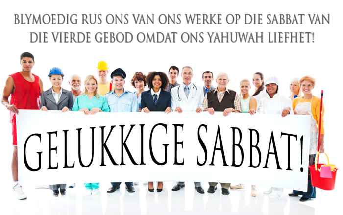 Gelukkige Sabbat!
